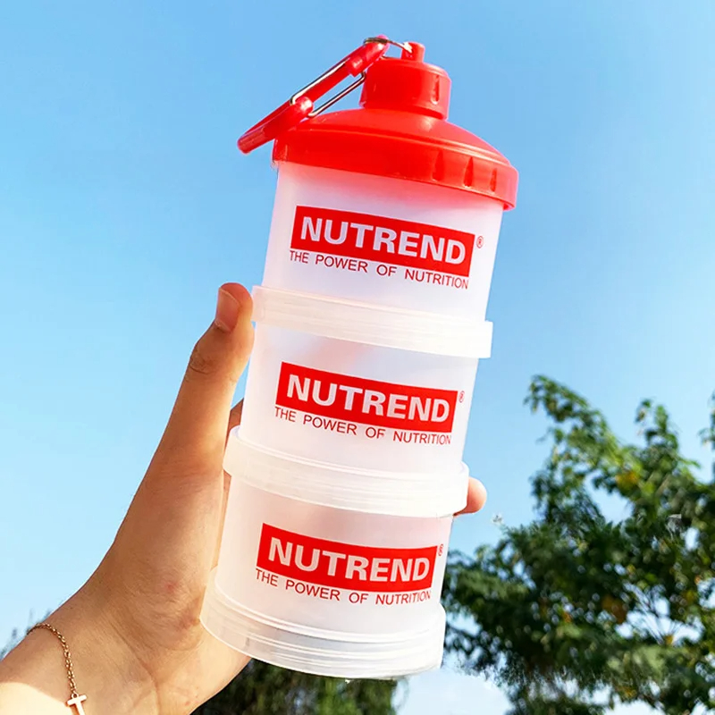 Nutrition And Fitness - Taşınabilir Protein Tozu Kutusu Huni Tozu