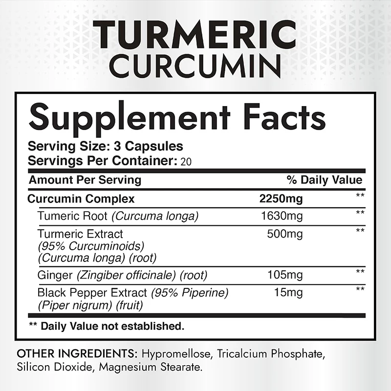 Zerdeçal ve Kurkumin 2250 mg,  - Turmeric Curcumin Capsule incelemesi ve fiyatı